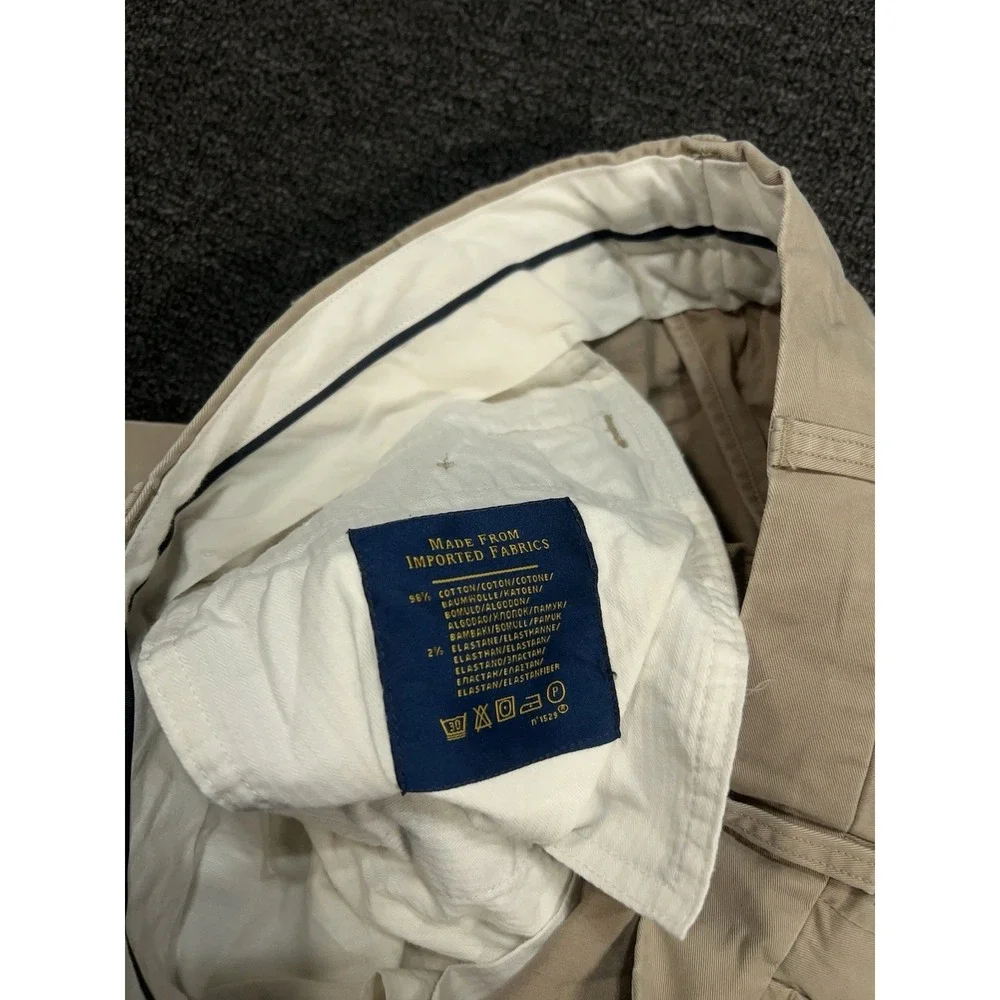 Polo Ralph Lauren Stretch Classic Fit Chino Pants Men's 36x32 (Fits 36x30) Beige